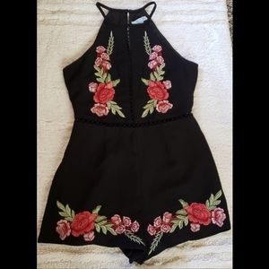 Black Rose Romper